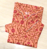 Peach Cotton Kurti